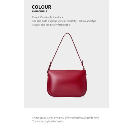 Women's Genuine Leather Purses Shoulder Bags Crossbody Purses Hobo Bags Red
