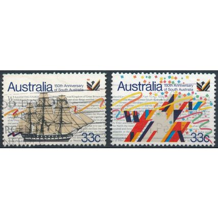150ᵗʰ Anniv of South Australia - Australia 1986 - FH - SG 958/9 (B)