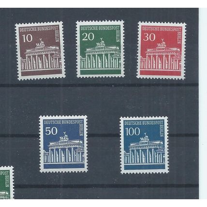 Berlin stamps 1966 Brandenburg Gate set MNH SG B281 - B284a (L809)