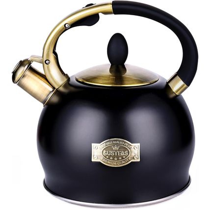 SUSTEAS Stove Top Whistling Tea Kettle - Food Grade Stainless Steel Teakettle Te