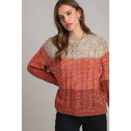 Multicolour Colorful Confetti Wool Ball Knitted Sweater