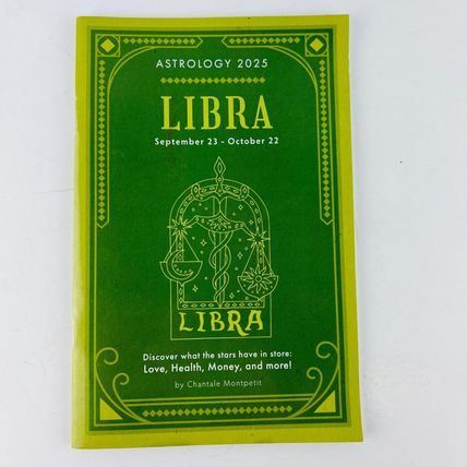 LIBRA Astrology Book 2025 - by CHANTALE MONTPETIT Paperback Booklet