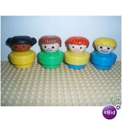 Set of 4 Fisher Price 1990 Chunky Boys & Girl