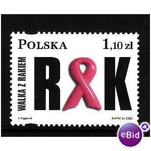 POLAND 2002 FIGHT AGAINST CANCER U/M MINT