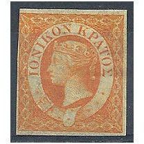 Ionian Islands 1859 SG1 1/2d Orange Mounted Mint.