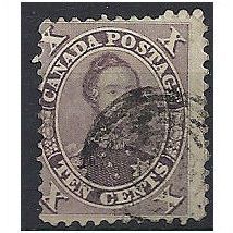 Canada (Colony Of) 1859 SG35 10c Brownish-Purple Fine Used .
