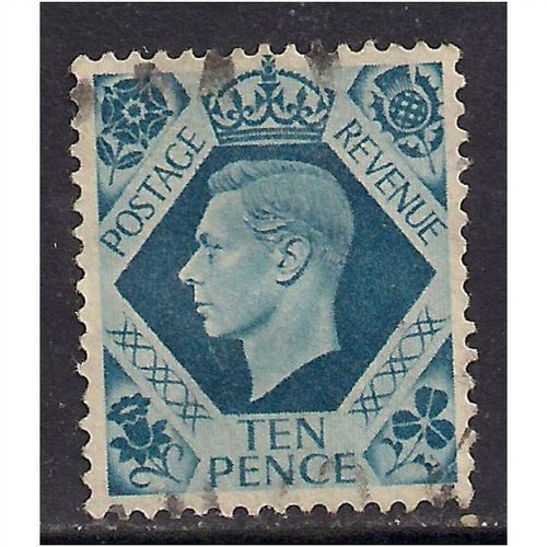 GB 1939 KGV1 10d Turquoise Blue SG 474.(B79 )
