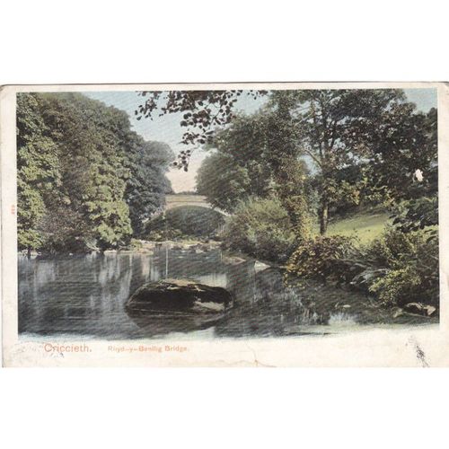 Rhyd-y Benllg Bridge Criccieth Gwynedd Postcard (GWY72095)