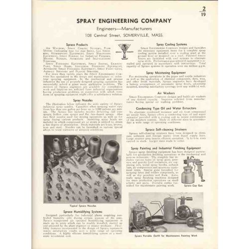 spray engineering company 1936 air wash cooling system vintage catalog