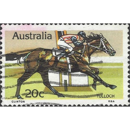 AUSTRALIA, HORSES, Horse Racing, yellow 1978, 20c, #6