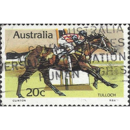 AUSTRALIA, Racehorse, Tulloch, yellow 1979, 20c