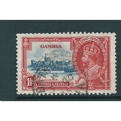 Gambia stamps george V silver jubilee sg143 used sg 143