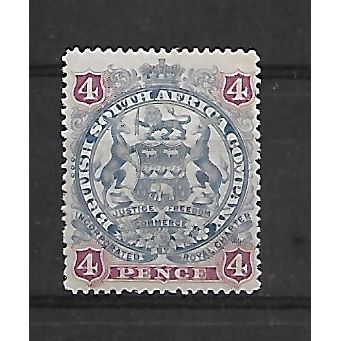 Rhodesia.SG70 4d Ultramarine and Claret.Mounted Mint.June20