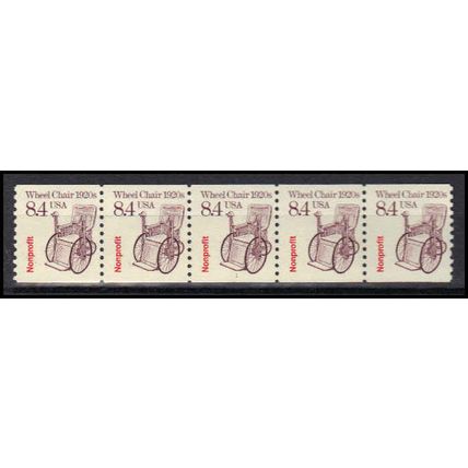 2256 8.4c Wheel Chair Fine MNH Dry Gum PNC 1/5 X3004