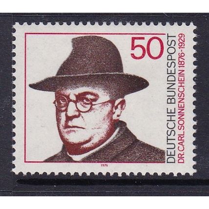 GERMANY 1976 BIRTH CENTENARY DR SONNESCHEIN 50pf MNH SG1784