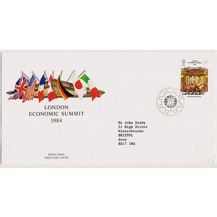 Great Britain. FDC 1984 London Economic Summit. Used