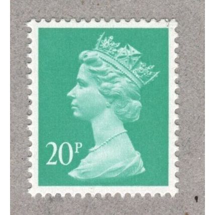 X959 20p Turquoise-green Unmounted Mint GB Machin