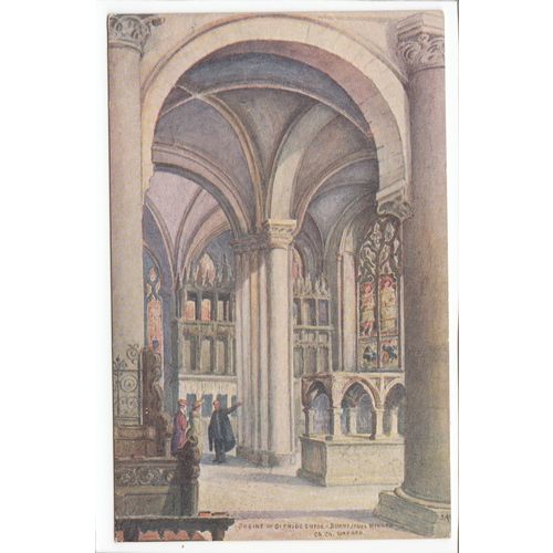 Shrine of St Frideswide Christ Church Oxford Art Postcard