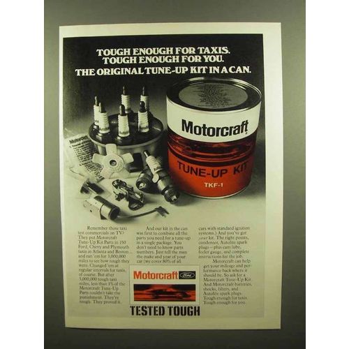 1976 Motorcraft Tune-up Kits Ad - Tough for Taxis