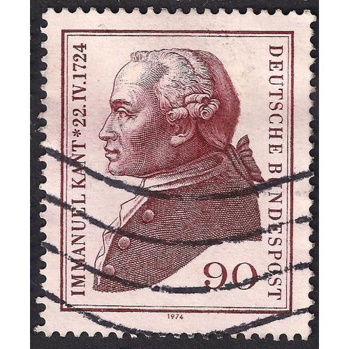 GERMANY, Immanuel Kant, brown 1974, 90 Pf, #3
