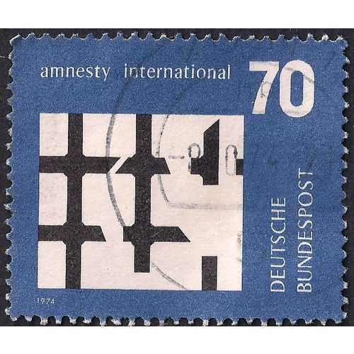 GERMANY, Amnesty International, blue 1974, 70 Pf