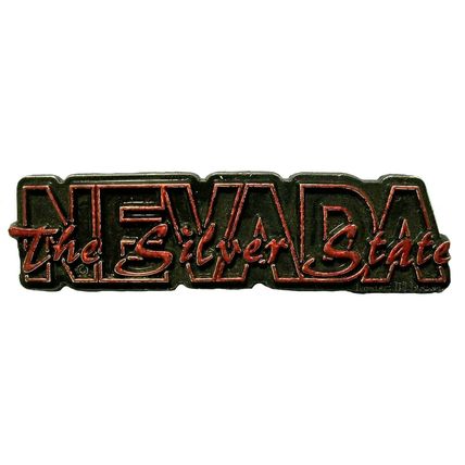 USED Nevada The Silver State Banner Fridge Magnet
