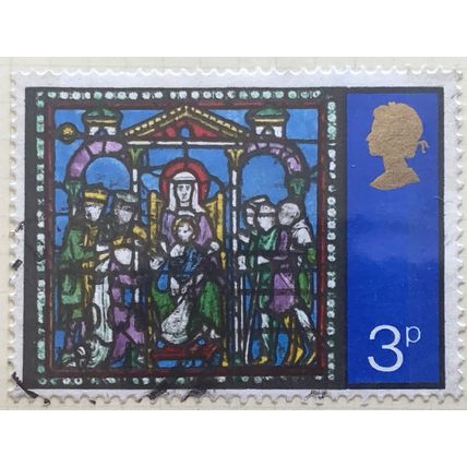 Great Britain 1971 Xmas Canterbury 3p Adoration Of Magi Used SG 895 Sc 662 Stamp