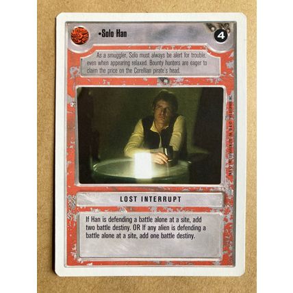 Star Wars CCG: Premiere Unlimited # Solo Han (A) 1995 light decipher