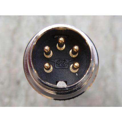 5 Pin DIN Plug Locking Metal Cased NOS Professional Quality. Heavy Duty Amp ?