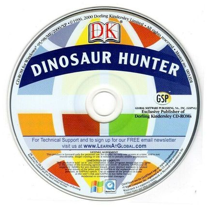 DK Dinosaur Hunter v2.0 (Ages 7+) (PC-CD, 2000) for Windows - NEW CD in SLEEVE