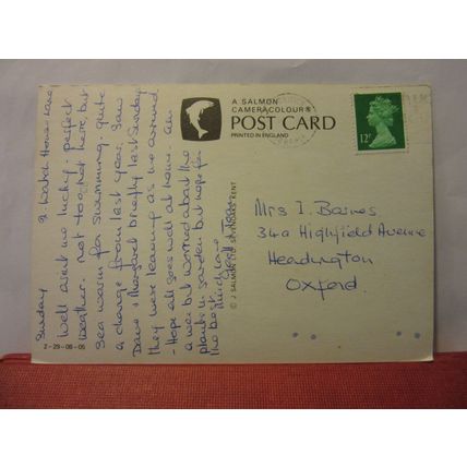 WALCOTT GAP, BACTON-ON-SEA, NORWICH, NORFOLK. used postcard by J Salmon =