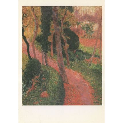 Roderic O'Conor L'Approche De Lazaven Barbican Painting Postcard