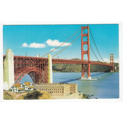 The Golden Gate Bridge San Francisco Postcard California USA 916