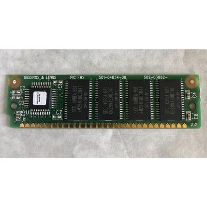 GIDDINGS & LEWIS 501-04854-00,502-03882 20 MEMORY FLASH MEMORY SYSTEM (8M),BB