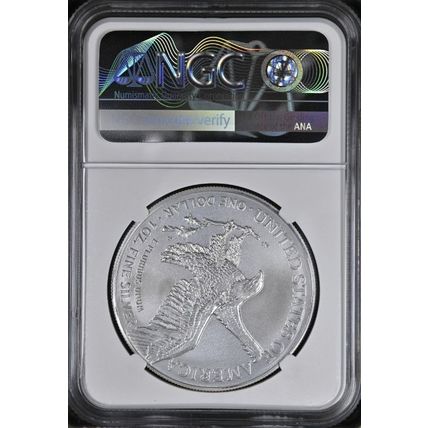 2022 SILVER EAGLE Donald Trump "America First" Graded by NGC MS-70