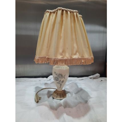 Vintage Ceramic Style Table Lamp - NEEDS REWIRING - SHADE NOT INCLUDED