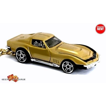 RARE KEYCHAIN 68~70 GOLD CHEVY CORVETTE 427 C3 CUSTOM Ltd Ed. GREAT GIFT