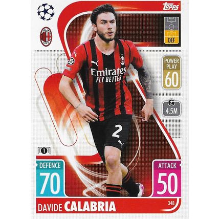 Match Attax UCL/UEL/UECL 2021-22: AC Milan, Defender - Calabria