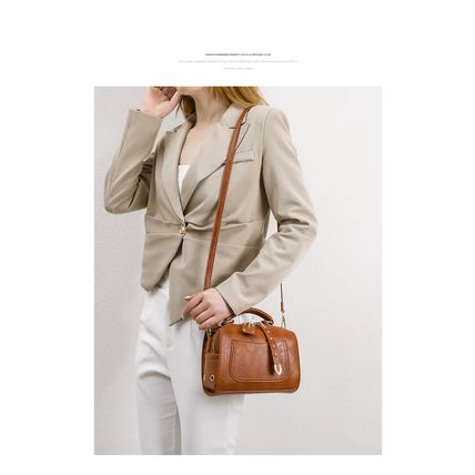 Women's Soft Leather Tote Bag, Top Satchel Purses and Handbags Brown