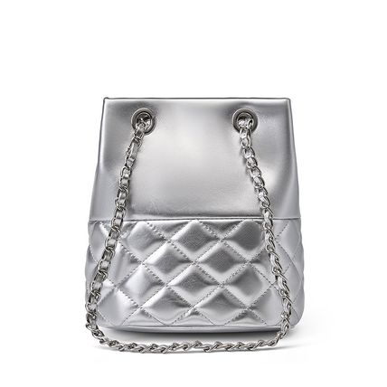 Genuine Leather Women Shoulder Bag Vintage Crossbody Purse Handbag Silver