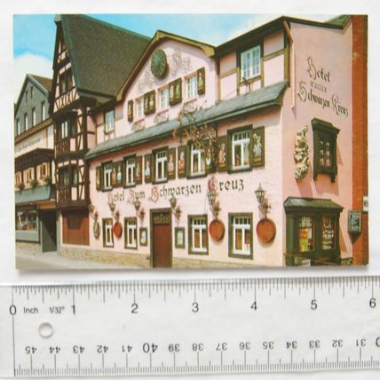 old postcard Altenahr, Hotel Zum Schwarzen Kreuz