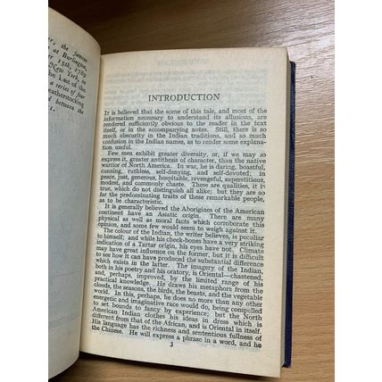 VINTAGE "LAST OF THE MOHICANS" J FENIMORE COOPER FICTION FAUX LEATHER BOOK (P2)