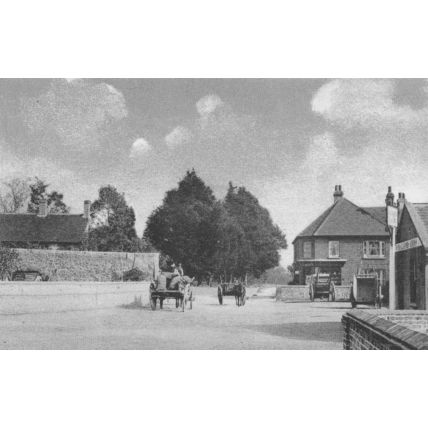 Salvington Road Durrington Old Lamb Pub Sussex Postcard