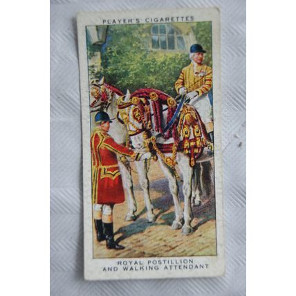 1937 Players Coronation Ceremonial Dress No. 49 Royal Postillion Walking attenda