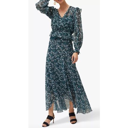 PHASE EIGHT Lola Floral Dipped Hem Maxi Skirt BNWT
