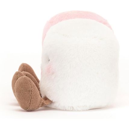 Jellycat Amuseables Pink and White Marshmallows Stuffed Toy, 3.5 Inches | Food P