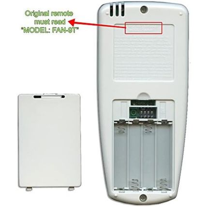 Anderic Replacement FAN-9T with Reverse Key Thermostatic Remote Control for Hamp