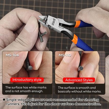 Stedi Model Nipper, Sprue Cutter with Ultra-Thin Single-Blade and Stiff Spring H