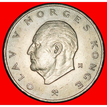 Ⰶ LION (1974-1988): NORWAY★5 CROWNS 1974B! OLAV V 1957-1991★LOW START★NO RESERVE