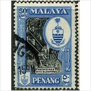 PENANG 1960 SG 62 - #3 fine used (o)